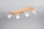 Shanti lampa sufitowa (spot) 4xE14 szara/jasne drewno 862700476