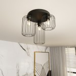 Barn 3BL lampa sufitowa 3xE27 czarna 1367/3PREM