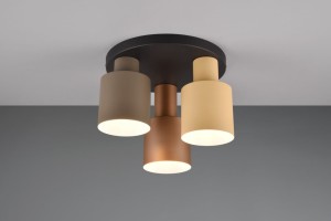 Agudo lampa sufitowa 3xE27 czarna 619430317