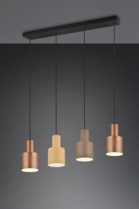 Elior lampa wisząca 4xE27 czarna DL417319400