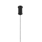 Czarna lampa wisząca Mini Moon z gniazdem na 11 żarówek G9. Ujęcie z góry, pokazujące metalowy uchwyt i przewód w kolorze czarnym. Prosty, minimalistyczny design, idealny do nowoczesnych wnętrz.