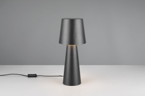 Nubian lampa stołowa 1xE27 czarna 562900132