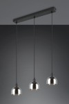 Molly lampa wisząca 3xE14 czarna/chrom 31863032