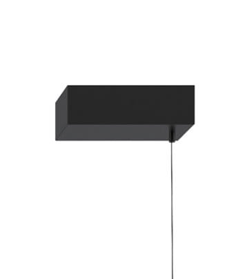 Lampa wisząca Minima 120 w kolorze czarnym, z prostokątnym, matowym kloszem. Wyposażona w jedno źródło światła LED o mocy 20W. Zawieszona na cienkim przewodzie, prezentuje nowoczesny design.