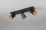 Sharp lampa sufitowa (spot) 3xGU10 czarna 817100332