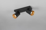 Sharp lampa sufitowa (spot) 2xGU10 czarna 817100232