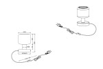 Lampa stołowa Mataro w kolorze czarnym z oprawką na żarówkę E14. Okrągła podstawa oraz cylindryczny klosz. Wymiary: średnica 12 cm, wysokość 18 cm. Widoczny przewód z wtyczką. Projekt minimalistyczny, odpowiedni do różnych wnętrz.