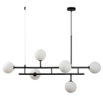Moderno Duo lampa wisząca 6xG9 czarna DN1507 black