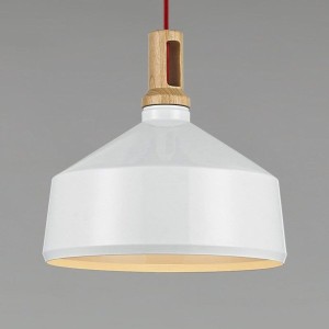 Nordic Woody lampa wisząca 1xE27 biała/naturalny ST-5097A