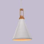 Nordic Woody lampa wisząca 1xE27 biała/naturalny ST-5097C