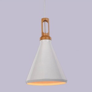 Nordic Woody lampa wisząca 1xE27 biała/naturalny ST-5097C