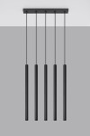 Pastelo lampa wisząca 5-punktowa czarna SL.0472