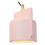 Lampa wisząca Ninja w kolorze czarnym z multikolorowymi detalami, z trzema gniazdami E27. Wykonana z matowego materiału, o cylindrycznym kształcie z prostokątnymi akcentami. Zawieszona na cienkim przewodzie, idealna do nowoczesnych wnętrz.