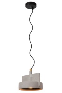 Ninja lampa wisząca 1xE27 czarna/szara 44415/20/36