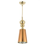 Queen D18 lampa wisząca 1xE27 złota MP-8846-18 gold