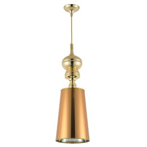 Queen D25 lampa wisząca 1xE27 złota MP-8046-25 gold