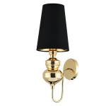 Queen D18 kinkiet 1xE27 złoty/czarny MB-8046-18 black gold