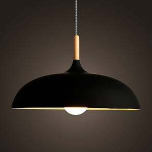 Saucer lampa wisząca 1xE27 czarna ST-5219 black