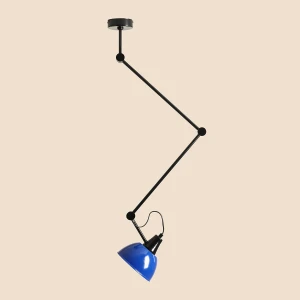 Aida lampa wisząca 1xE27 czarna/niebieska 1141PL_G3_25