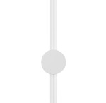 Kinkiet Sparo H100 w kolorze białym, z jedną diodą LED o mocy 13W. Produkt ma prostą, cylindryczną konstrukcję, zamontowaną na ścianie, z okrągłym elementem mocującym w centralnej części.