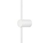 Kinkiet Sparo H100 w kolorze białym, z pojedynczym źródłem światła LED o mocy 13W. Okrągła głowica zamocowana na prostym, pionowym ramieniu. Produkt widoczny z boku na jednolitym tle.