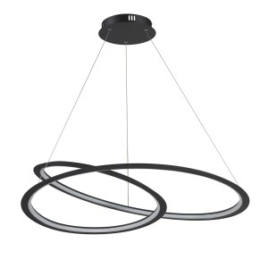 Spirello lampa wisząca 1xLED/40W czarna ST-8826P/B