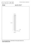 Lampa podłogowa Fold w kolorze czarnym i białym, o cylindrycznym kształcie i wymiarach 160 cm wysokości i 20 cm średnicy. Posiada trzy gniazda E27, widoczny kabel z wtyczką oraz podstawę. Ujęcie z boku, na jednolitym tle.