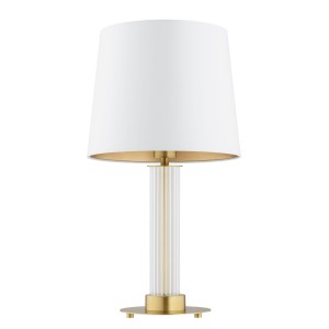 Hampton lampa stołowa 1xE27 mosiądz/kremowy 8540AR