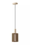 Lambres lampa wisząca 1xE27 w kolorze szarym, o cylindrycznym kształcie z żłobieniami. Zawieszona na cienkim, czarnym przewodzie, z okrągłym elementem montażowym na suficie. Prosta, nowoczesna forma idealna do wnętrz.