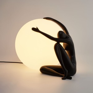 Woman-1 lampa stołowa 1xE27 czarna ST-6020-A black