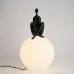 Woman-3 lampa stołowa 1xE27 czarna ST-6020-C black