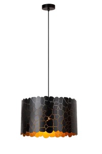 Almelo lampa wisząca 1xE27 czarna 21434/40/30
