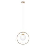 Ritus lampa wisząca 1xE14 złota/biała K-5390