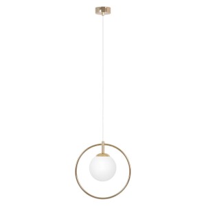 Ritus lampa wisząca 1xE14 złota/biała K-5390