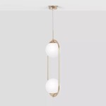 Ritus lampa wisząca 2xE14 złota/biała K-5392