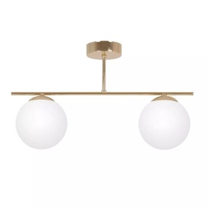 Rea lampa sufitowa 2xE14 złota/biała K-5421