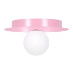Robin D25 lampa sufitowa 1xG9 różowa/biała K-5443