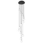 Aspen lampa wisząca 13xG9 czarna/biała KP-29