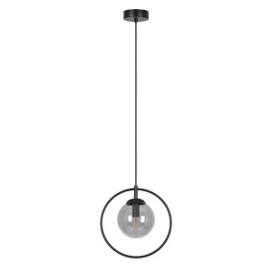 Davos lampa wisząca 1xE14 czarna/grafitowa K-3835