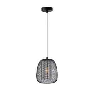 Amiria lampa wisząca 1xE27 czarna PND-28612-BK-SG