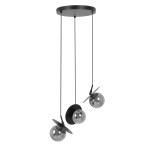 Fermi lampa wisząca 3xG9 czarna/grafitowa K-5385
