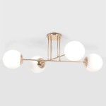 Lumia lampa sufitowa 4xE27 złota/biały K-5403