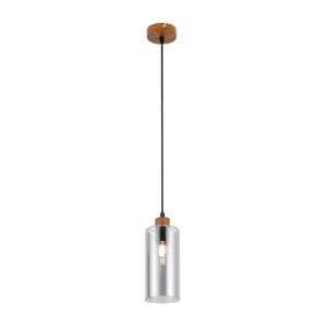 Naster lampa wisząca 1xE27 dymiony PND-23051-1-WO