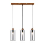 Naster lampa wisząca 3xE27 dymiony PND-23051-3-WO