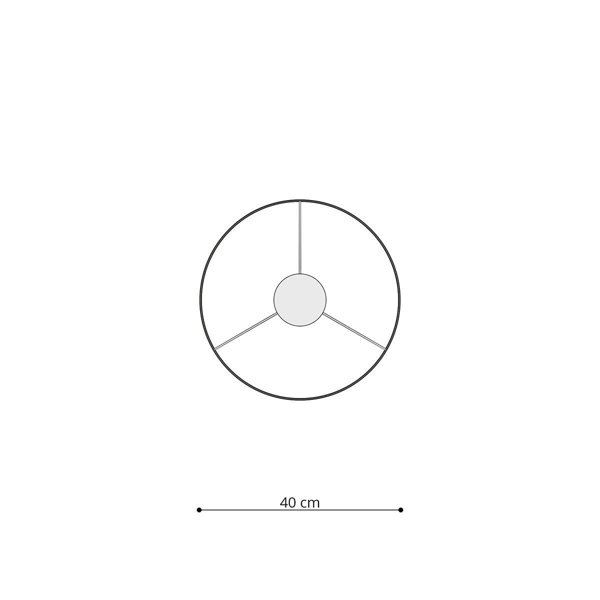 Lampa wisząca Cats 40 o średnicy 40 cm, w kolorze białym, z jednym gniazdem E27. Posiada prosty, okrągły kształt z centralnym mocowaniem. Idealna do nowoczesnych wnętrz.