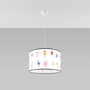 Wróżki 40  lampa wisząca 1xE27 biała SL.1417