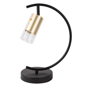 Ricky lampa biurkowa 1xGU10 czarna/złota ML0693