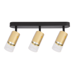 Ricky lampa sufitowa (spot) 3xGU10 czarna/złota ML0692