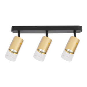 Ricky lampa sufitowa (spot) 3xGU10 czarna/złota ML0692