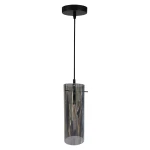 Lampa wisząca Padova z jednym gniazdem E27, w kolorze czarnym. Posiada przezroczysty klosz w formie cylindrycznej, zawieszona na cienkim kablu. Górna część wykończona okrągłym mocowaniem sufitowym. Idealna do nowoczesnych wnętrz.